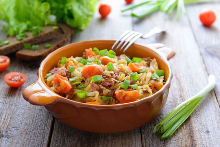 While observing a drinking diet, it is allowed to prepare chopped vegetable stew