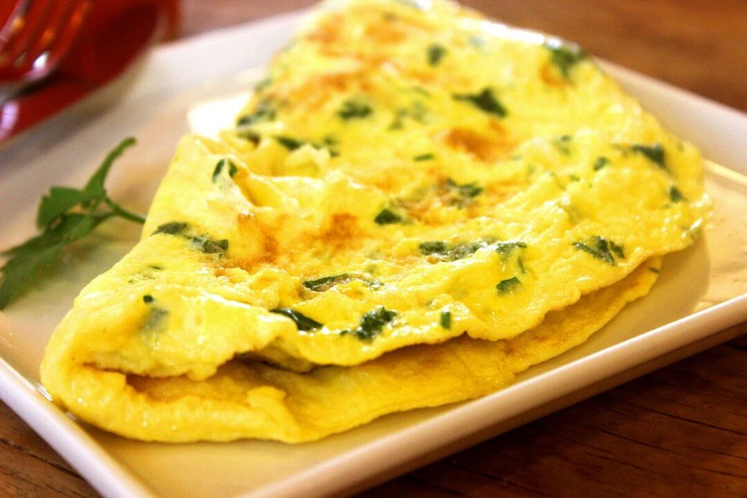 Omelette is a dietary egg dish allowed for patients with pancreatitis