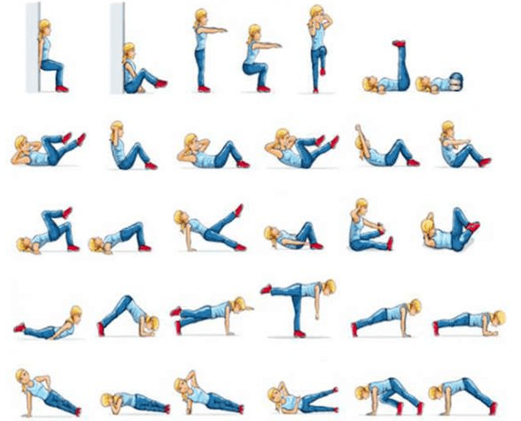Exercises losing weight at home